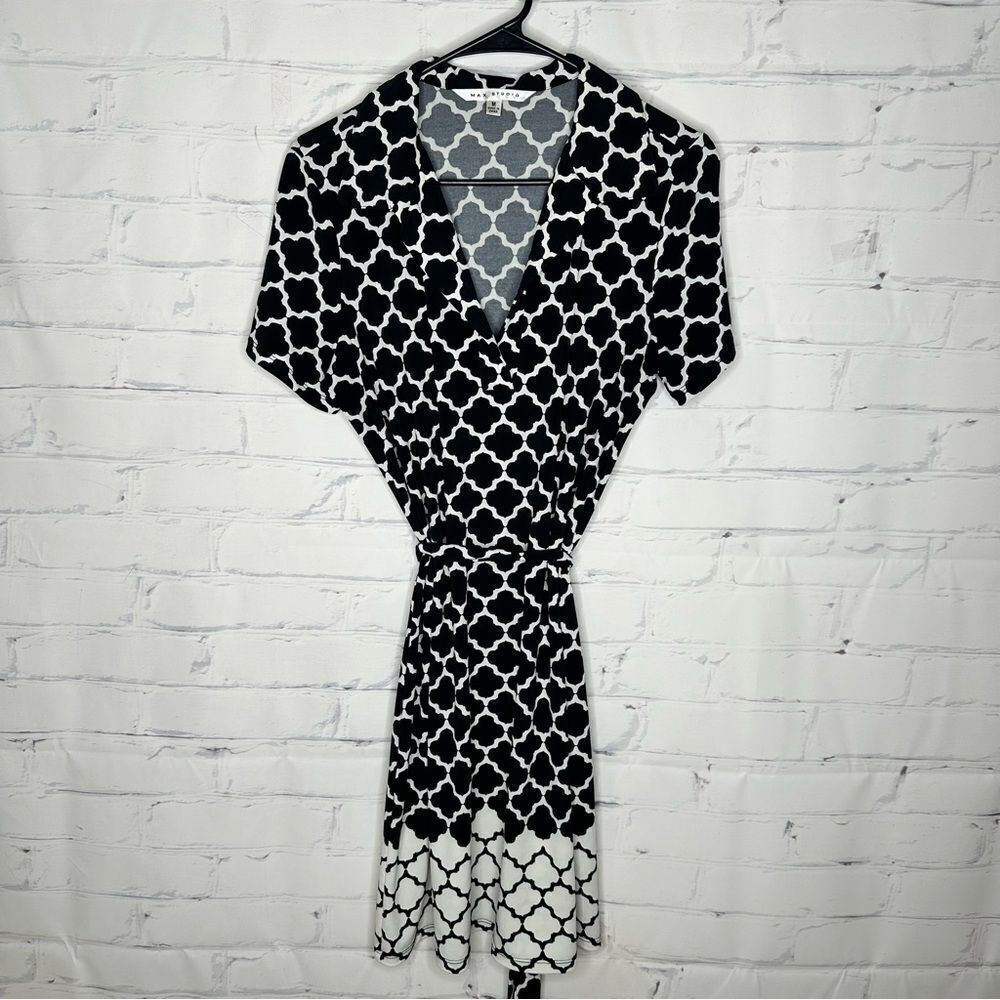 Max Studio medium‎ black & white dress